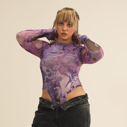 Floral Punk Bodysuit